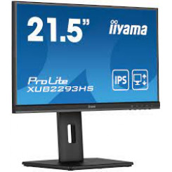 Iiyama ProLite XU2293HS-B5 - LED monitor - 22" (21.5" viewable) - 1920 x 1080 Full HD (1080p) @ 75 Hz - IPS - 250 cd/m² - 1000:1 - 3 ms - HDMI, DisplayPort - speakers - matte black
